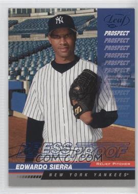 2005 Leaf - [Base] - Blue Press Proof #215 - Eduardo Sierra /75