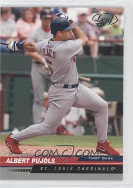 2005 Leaf - [Base] - Green #179 - Albert Pujols