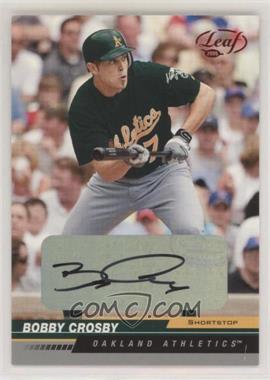 2005 Leaf - [Base] - Red Autographs #144 - Bobby Crosby /100 [EX to NM]