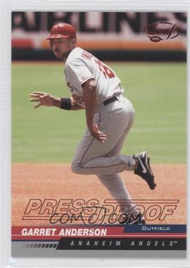 2005 Leaf - [Base] - Red Press Proof #6 - Garret Anderson