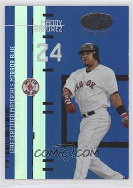 2005 Leaf - Certified Materials Previews - Mirror Blue #LC-10 - Manny Ramirez /100