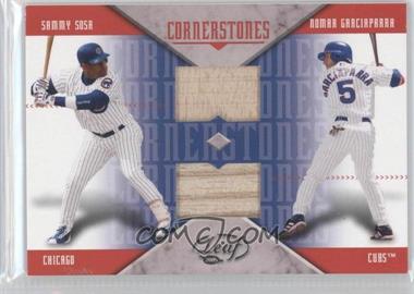 2005 Leaf - Cornerstones - Bats #CM3 - Sammy Sosa, Nomar Garciaparra