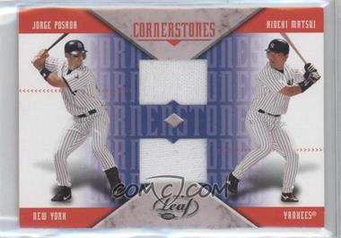 2005 Leaf - Cornerstones - Jerseys #CM2 - Jorge Posada, Hideki Matsui /250