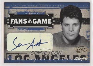 2005 Leaf - Fans of the Game - Autographs #FG-1 - Sean Astin