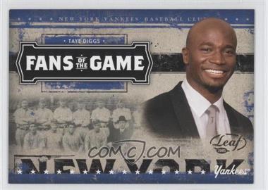 2005 Leaf - Fans of the Game #FG-3 - Taye Diggs