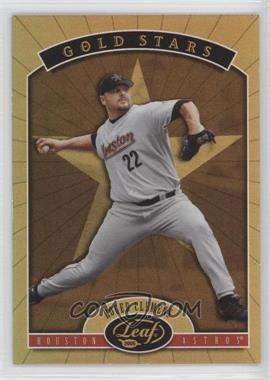2005 Leaf - Gold Stars - Mirror #GS 7 - Roger Clemens /25
