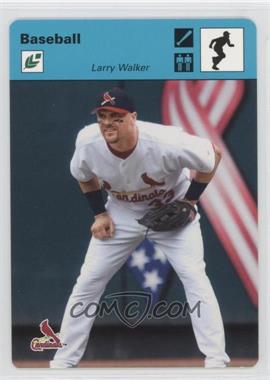 2005 Leaf - Sportscasters - Blue Running Bat #26 - Larry Walker /30