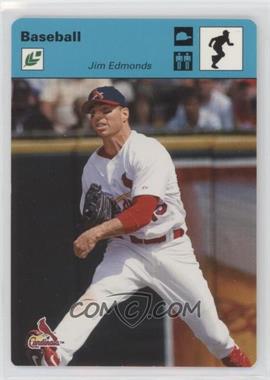 2005 Leaf - Sportscasters - Blue Running Cap #21 - Jim Edmonds /25