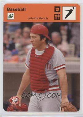2005 Leaf - Sportscasters - Orange Jumping Ball #24 - Johnny Bench /25