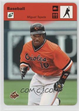 2005 Leaf - Sportscasters - Red Batting Cap #29 - Miguel Tejada /50