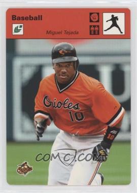 2005 Leaf - Sportscasters - Red Pitching Glove #29 - Miguel Tejada /40