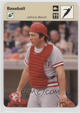 2005 Leaf - Sportscasters - Tan Jumping Cap #24 - Johnny Bench /5