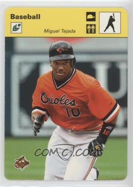2005 Leaf - Sportscasters - Yellow Batting Cap #29 - Miguel Tejada /30