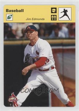 2005 Leaf - Sportscasters - Yellow Pitching Ball #21 - Jim Edmonds /35