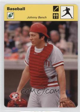 2005 Leaf - Sportscasters - Yellow Pitching Bat #24 - Johnny Bench /25
