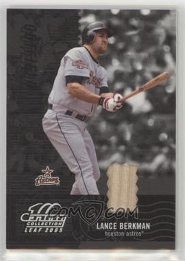 2005 Leaf Century Collection - [Base] - Materials Bats #117 - Lance Berkman /250