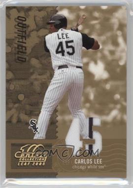 2005 Leaf Century Collection - [Base] - Materials Die-Cut Jersey Number #145 - Carlos Lee /45