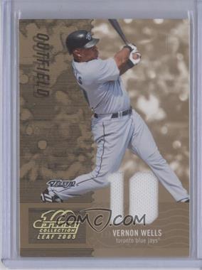2005 Leaf Century Collection - [Base] - Materials Die-Cut Jersey Number #81 - Vernon Wells /10