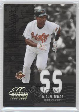 2005 Leaf Century Collection - [Base] - Materials Die-Cut Position #10 - Miguel Tejada /250