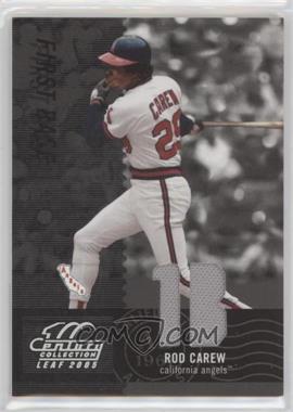 2005 Leaf Century Collection - [Base] - Materials Die-Cut Position #129 - Rod Carew /250