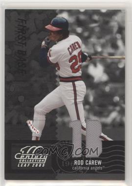 2005 Leaf Century Collection - [Base] - Materials Die-Cut Position #129 - Rod Carew /250