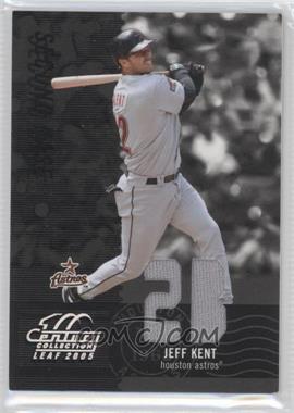 2005 Leaf Century Collection - [Base] - Materials Die-Cut Position #142 - Jeff Kent /100