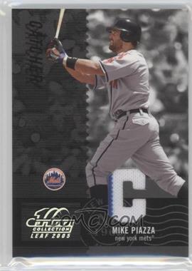 2005 Leaf Century Collection - [Base] - Materials Die-Cut Position #31 - Mike Piazza /250