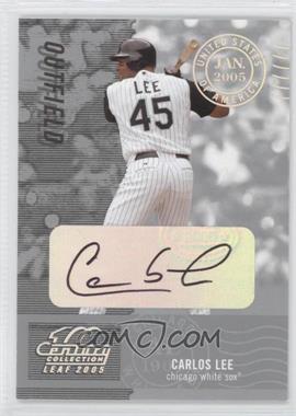 2005 Leaf Century Collection - [Base] - Post Marks Silver Signatures #145 - Carlos Lee /100