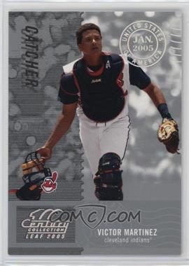 2005 Leaf Century Collection - [Base] - Post Marks Silver #41 - Victor Martinez /100