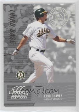 2005 Leaf Century Collection - [Base] - Post Marks Silver #62 - Eric Chavez /100