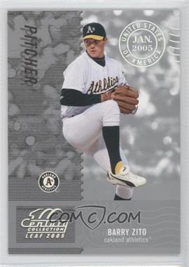 2005 Leaf Century Collection - [Base] - Post Marks Silver #75 - Barry Zito /100