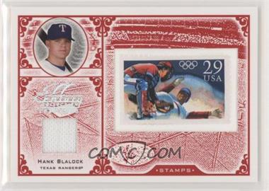 2005 Leaf Century Collection - Stamps - Olympics Materials #S-26 - Hank Blalock /92