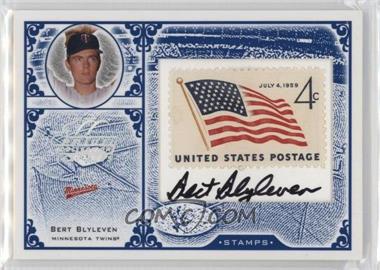 2005 Leaf Century Collection - Stamps - USA Flag Signatures #S-64 - Bert Blyleven /100