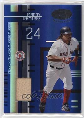 2005 Leaf Certified Materials - [Base] - Mirror Blue Materials Bats #99 - Manny Ramirez /100