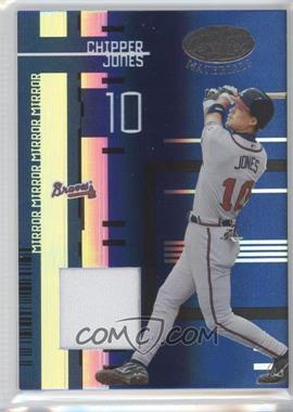 2005 Leaf Certified Materials - [Base] - Mirror Blue Materials Jerseys #26 - Chipper Jones /100