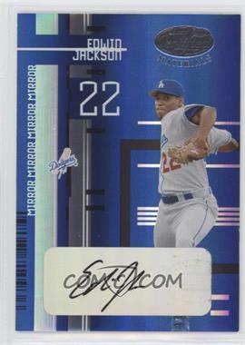 2005 Leaf Certified Materials - [Base] - Mirror Blue Signatures #79 - Edwin Jackson /100