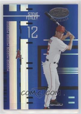 2005 Leaf Certified Materials - [Base] - Mirror Blue #139 - Steve Finley /50