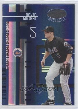 2005 Leaf Certified Materials - [Base] - Mirror Blue #34 - David Wright /50