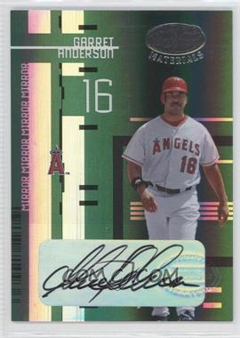 2005 Leaf Certified Materials - [Base] - Mirror Emerald Signatures #44 - Garret Anderson /5