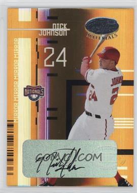 2005 Leaf Certified Materials - [Base] - Mirror Gold Signatures #163 - Nick Johnson /25
