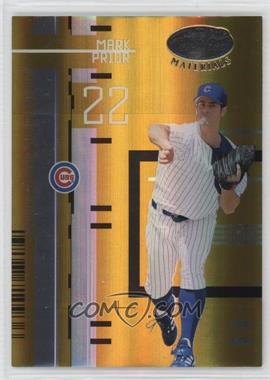 2005 Leaf Certified Materials - [Base] - Mirror Gold #104 - Mark Prior /25