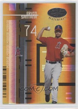 2005 Leaf Certified Materials - [Base] - Mirror Gold #161 - Ervin Santana /25