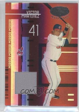 2005 Leaf Certified Materials - [Base] - Mirror Red Materials Jerseys #148 - Victor Martinez /250