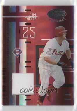 2005 Leaf Certified Materials - [Base] - Mirror Red Materials Jerseys #70 - Jim Thome /250