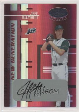 2005 Leaf Certified Materials - [Base] - Mirror Red Signatures #218 - New Generation - Jeff Niemann /49