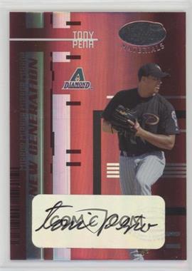 2005 Leaf Certified Materials - [Base] - Mirror Red Signatures #232 - New Generation - Tony Pena /19