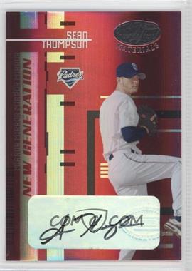 2005 Leaf Certified Materials - [Base] - Mirror Red Signatures #238 - New Generation - Sean Thompson /19