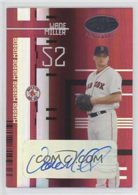 2005 Leaf Certified Materials - [Base] - Mirror Red Signatures #89 - Wade Miller /250