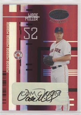 2005 Leaf Certified Materials - [Base] - Mirror Red Signatures #89 - Wade Miller /250