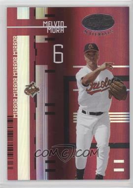 2005 Leaf Certified Materials - [Base] - Mirror Red #108 - Melvin Mora /100